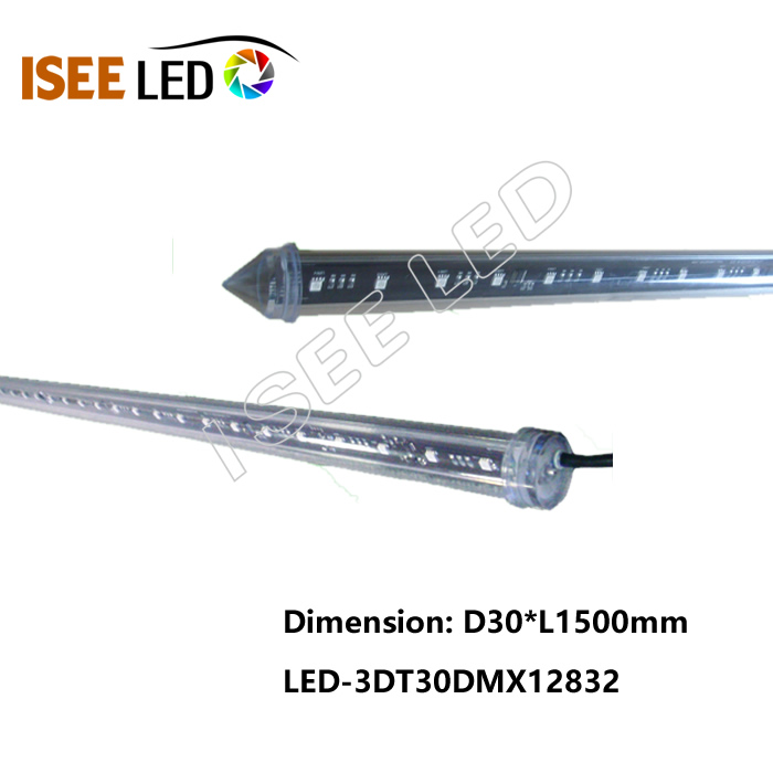 DMX512 3D LED цевка за клупско осветлување