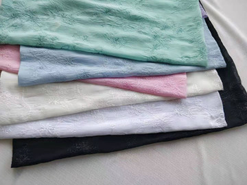 100% Polyester Chiffon Pleat Fabric