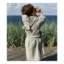 Luxury Quality printed cotton kids satin bathrobe kid