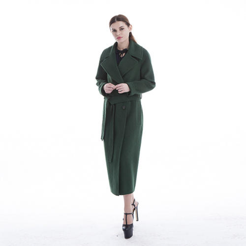 Cappotto invernale in cashmere verde di nuovo stile