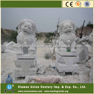 Chinese Stone Fu Dog Statues