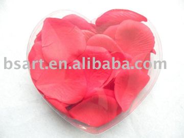 Fabric red rose petals wedding favor flower petals decoration