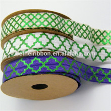 Elastic satin ribbon foil for hair ties