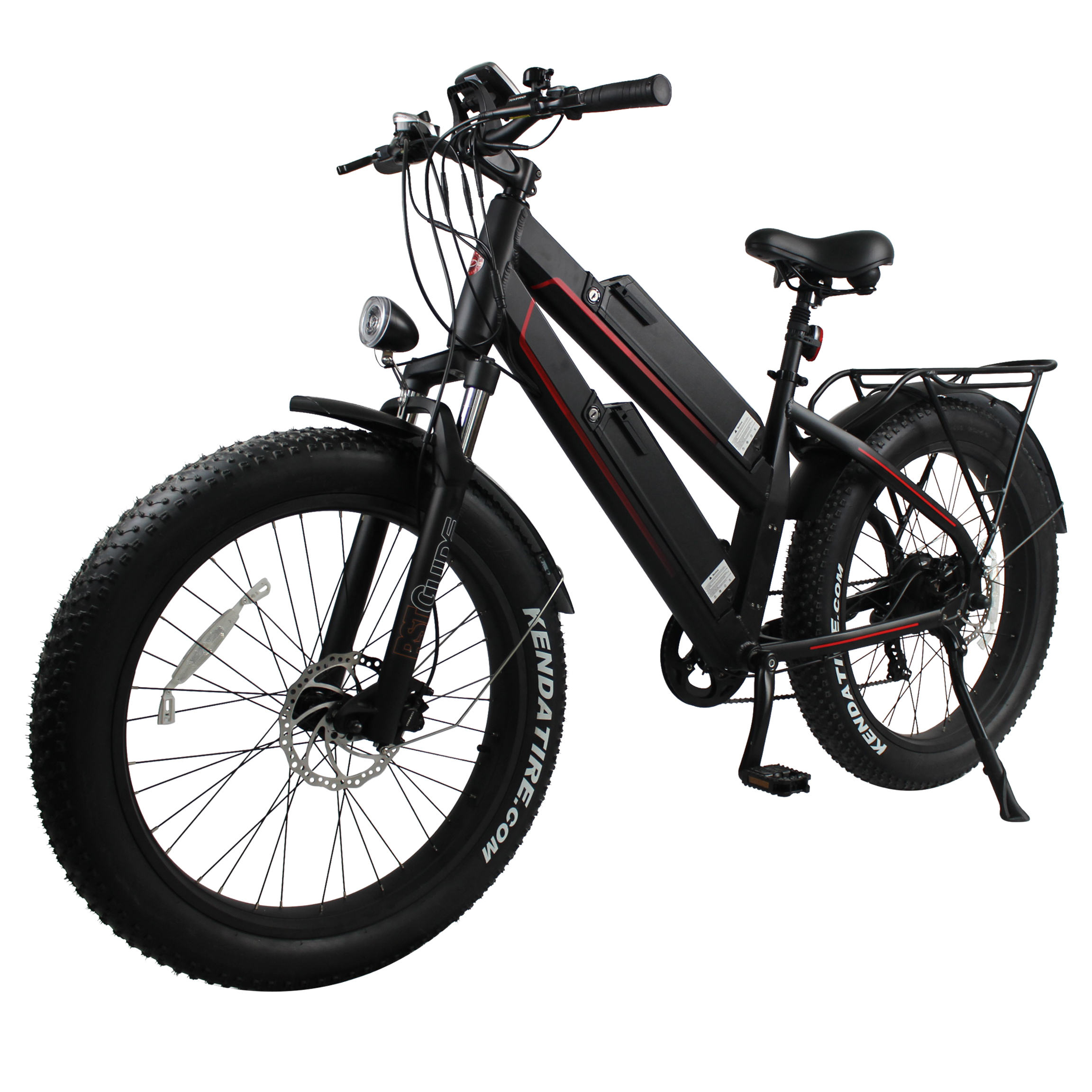 48V 11.6Ah dual battery long range electric mountain bicycle