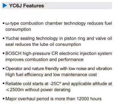 Yuchai Diesel Engine Yc6j210L-D30 for Generating Set