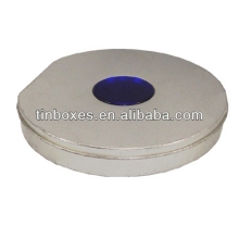 round metal dvd tin box