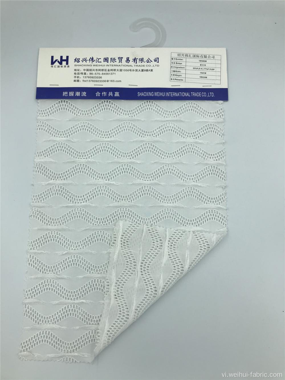 Vải đánh dấu dòng dệt kim 290GSM P / SP Vải Jacquard