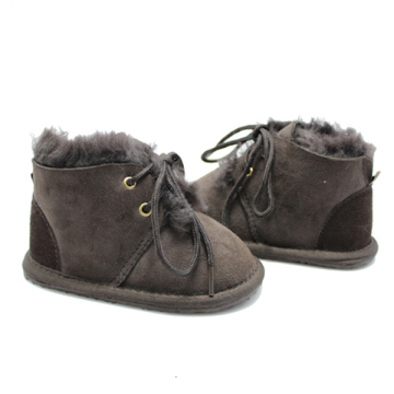 winter sheepskin baby booties