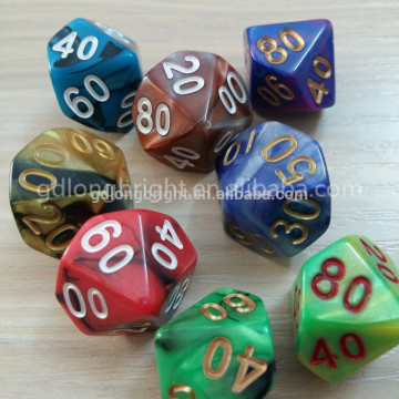 Polyhedral Dice Set Mixed Color Dice Plastic Game Dice Full 7- Dice Standard Set