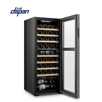 Best Dual Zone Wine Coolers with Locking Wood Storage Cabinets