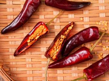 Selected specialty dried chili peppers
