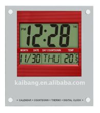 LCD Day-Date Wall/Mantel Clock