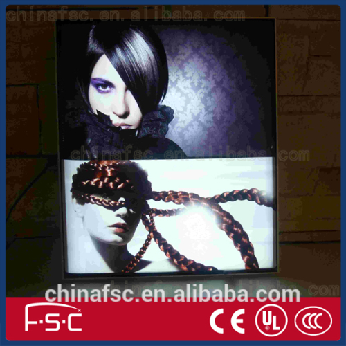 Fabric frameless led ads pocket