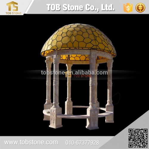 Beautiful large stone gazebo , Outdoor gazebo