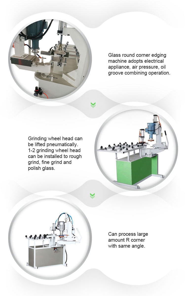 Cnc Glass Corner Grinding Edge Machine For Tempered Glass Processing