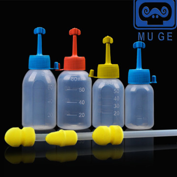 Disposable pig insemination bottle with different size