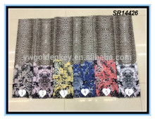 2016 hot selling fashion leopard scarf with lace new leopard lace scarf