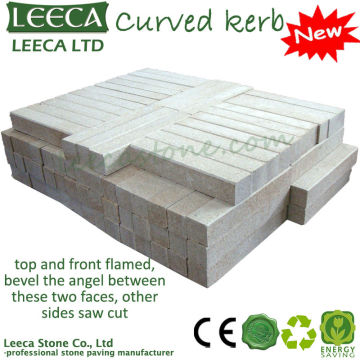 Granite curved border edging kerb stone