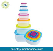 14pcs Square plastic storage container