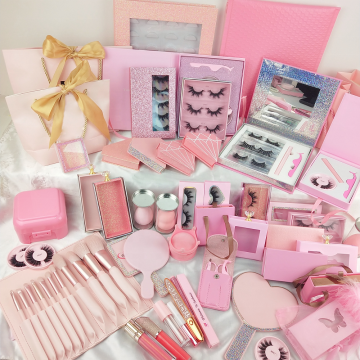 Customized Factory Price 3D Glitter Lashes with Brand Logo and Custom Package Box