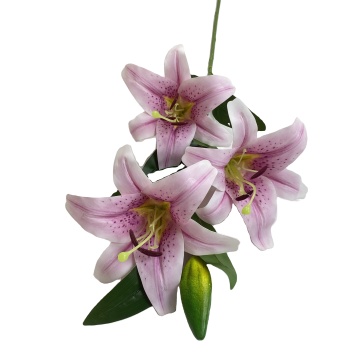 JH Factory Silk Flowers: Three-Headed Lily Wedding Decorations
