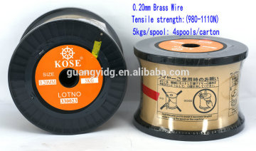 Kose Brand WEDM 0.20mm Brass Wire for Low Speed Wire Cutting Machine
