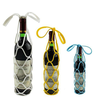 Custom Silicone Wine Bottle Carrier Bottle Tote Bags