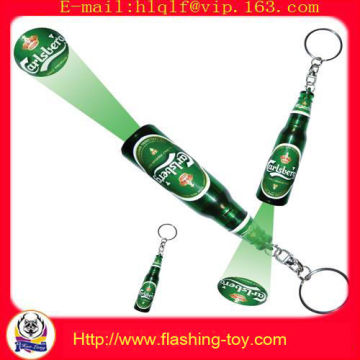 Logo Projector Keychain,led Bottle Keychain