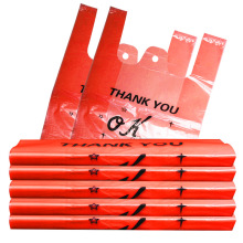 Hdpe Happy Face T-Shirt Bag Shopping Carry-Out Bag