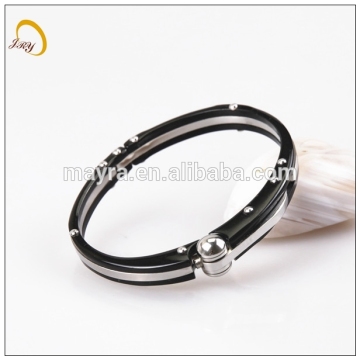 stainless steel bangle mens gold torque bangle