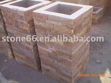 Slate Tile and Slab Red Culture Stone