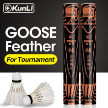 Wholesale KUNLI Bronze Shuttle Cock Goose Feather Badminton Shuttlecock for Professionals