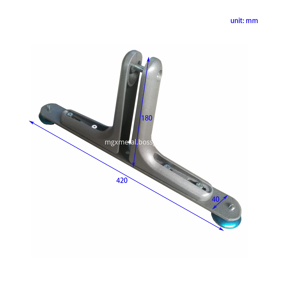 SSFT0011 Folding Divider Adjustable Aluminium Stand Dimension