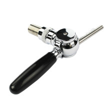 gold color beer dispense bar tap with brass shank