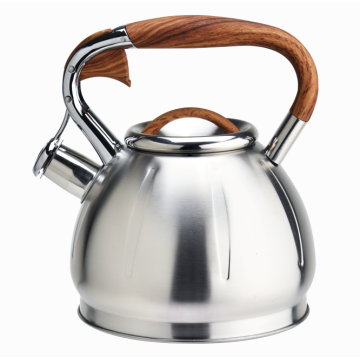 Stovetops woodlike handle stainess steel tea kettle