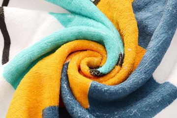 Supply reactive Microfiber Warp Knitting Beach Cloth