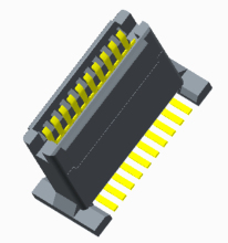 1.0mm Board to Board Female mating Height=12.65~14.65mm