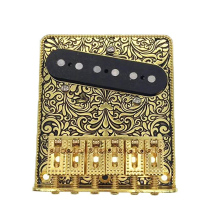 High Quality Roller Saddle Guitar Bridge with Single Coil Pickup Load TL Guitar Parts