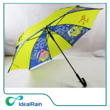 Promotional SpongeBob straight kids umbrella with cartoon SpongeBob pattern printing