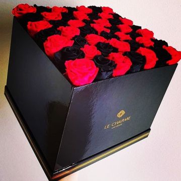 Luxury Velvet Flower Box With Drawer