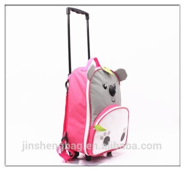 cute animal school trolley bag for girls