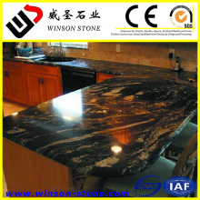 luxury, rare black granite Titanium Black granite, black labrador granite countertop