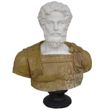 High Quality Carved Marble Emperor Head Bust Sculpture