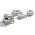 PE Wicker patio furnitur sofa ruangan ruangan