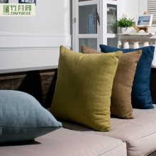 Hot sale decorative plain pillow for living room sofa cushion cover