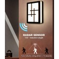 Luz de pared led impermeable con sensor de cuerpo de radar