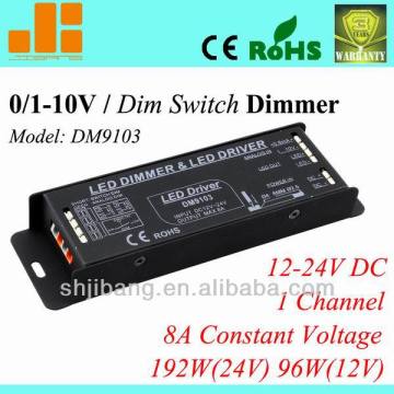 LED dimming driver Constant voltage single channel 8A led 0/1-10v dimming driver