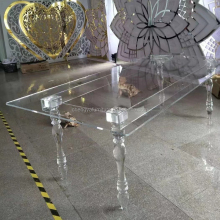 Clear Acrylic Romantic Wedding Dining Table