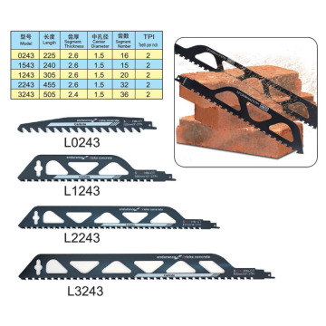 Carbide Saber Saw Blade for Concrete, Brick, and Stone Cutting
