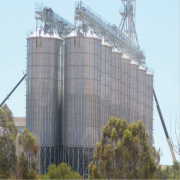 Full chain grain storage silos